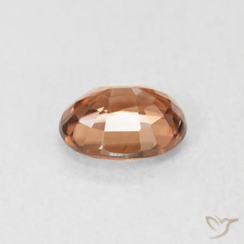 Zircon Gemstone in 5.9 x 5 mm Size for Sale, Zircon Stone in Deep Reddish Orange Color