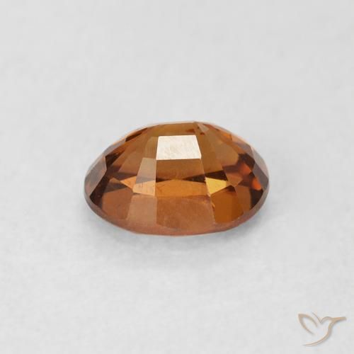 Zircon Gemstone in 5.9 x 4.7 mm Size for Sale, Zircon Stone in Earth Orange Color