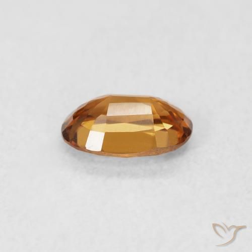 Zircon Gemstone in 6 x 4 mm (calibrated) Size for Sale, Zircon Stone in Medium Orange Color