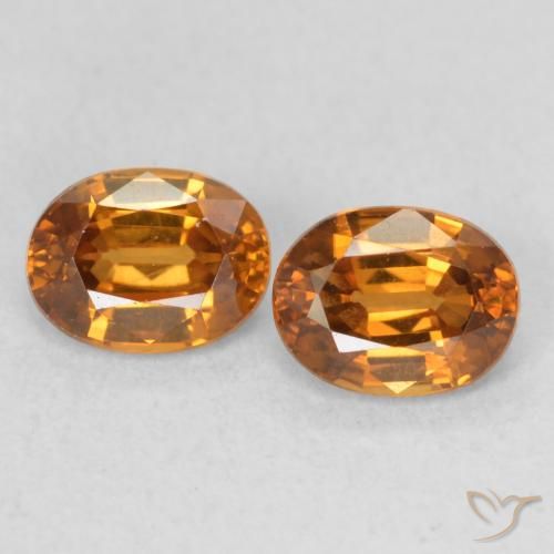 1.19ctw Natural Orange Brown Zircon, Oval, VS