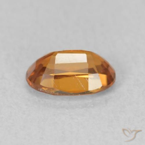 Zircon Gemstone in 6 x 4 mm (calibrated) Size for Sale, Zircon Stone in Brownish Orange Color