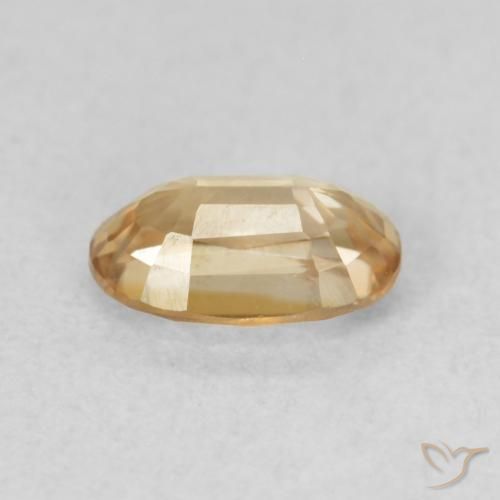 Zircon Gemstone in 6 x 4 mm (calibrated) Size for Sale, Zircon Stone in Light Peachy Golden Color