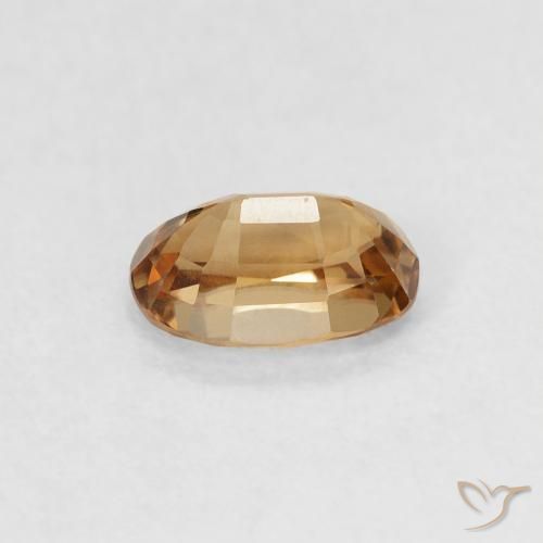 Zircon Gemstone in 6 x 4 mm (calibrated) Size for Sale, Zircon Stone in Medium Orange Color