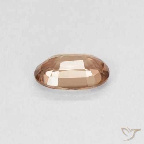Zircon Gemstone in 6 x 4 mm (calibrated) Size for Sale, Zircon Stone in Medium Peach Color