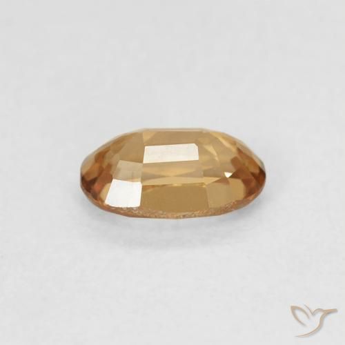 Zircon Gemstone in 6 x 4 mm (calibrated) Size for Sale, Zircon Stone in Golden-Peach Color