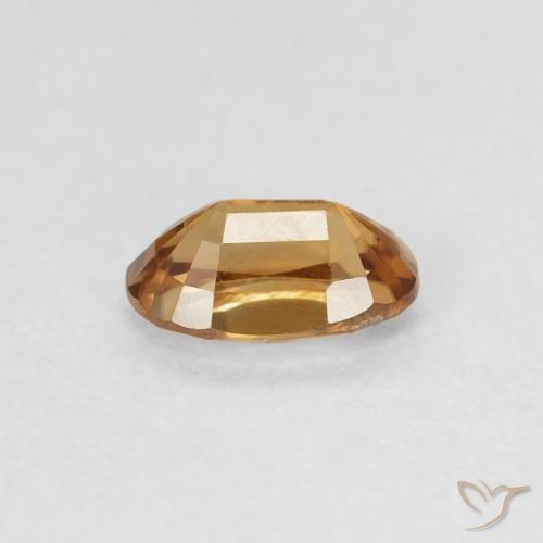 Zircon Gemstone in 6 x 4 mm (calibrated) Size for Sale, Zircon Stone in Medium Gold Color