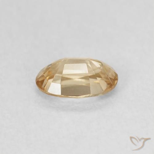 Zircon Gemstone in 6 x 4 mm (calibrated) Size for Sale, Zircon Stone in Light Yellow Color