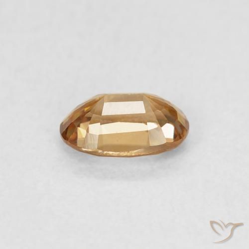 Zircon Gemstone in 5 x 4 mm (calibrated) Size for Sale, Zircon Stone in Golden-Peach Color