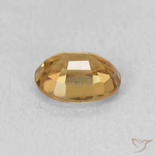 Zircon Gemstone in 5.9 x 4.8 mm Size for Sale, Zircon Stone in champagne Color