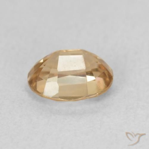 Zircon Gemstone in 6 x 4.8 mm Size for Sale, Zircon Stone in Golden Color