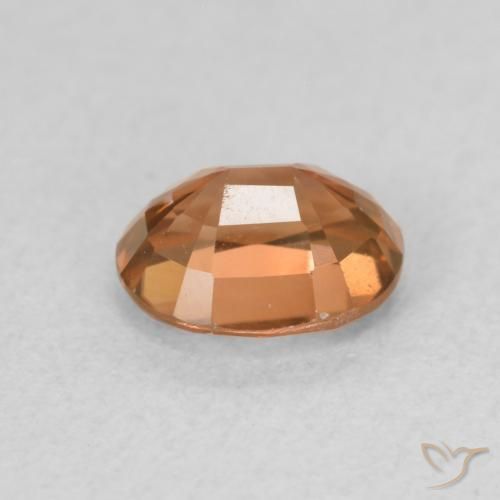 Zircon Gemstone in 6.1 x 4.9 mm Size for Sale, Zircon Stone in Deep Orange Color
