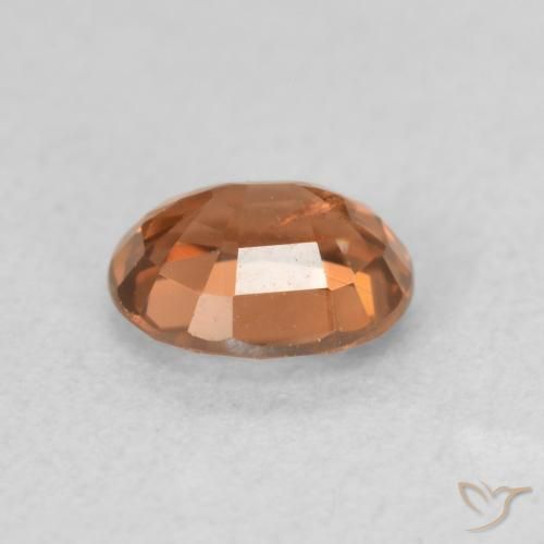 Zircon Gemstone in 5.9 x 4.9 mm Size for Sale, Zircon Stone in Light Orange Color