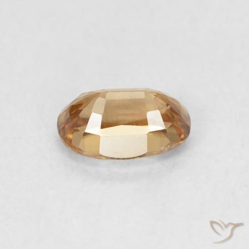 Zircon Gemstone in 6 x 4 mm (calibrated) Size for Sale, Zircon Stone in Rust Orange Color