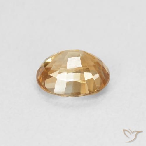 Zircon Gemstone in 5.7 x 4.8 mm Size for Sale, Zircon Stone in Golden Color
