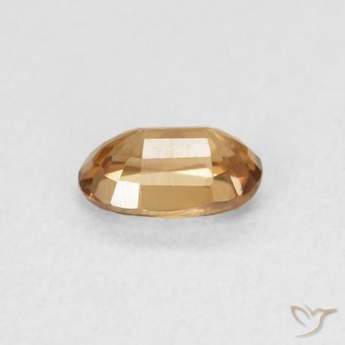 Zircon Gemstone in 6 x 4 mm (calibrated) Size for Sale, Zircon Stone in Brownish Orange Color