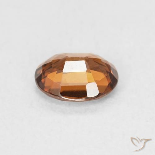 Zircon Gemstone in 6.1 x 5 mm Size for Sale, Zircon Stone in Earth Orange Color