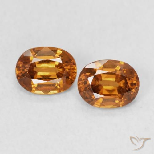 1.23ctw Natural Medium Orange Zircon, Oval, VVS