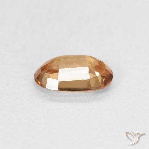Zircon Gemstone in 6 x 4 mm (calibrated) Size for Sale, Zircon Stone in Medium Orange Color