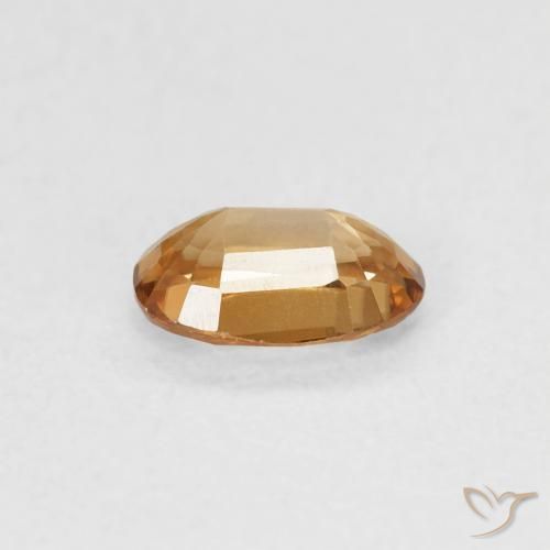 Zircon Gemstone in 6 x 4 mm (calibrated) Size for Sale, Zircon Stone in Light Peachy Golden Color