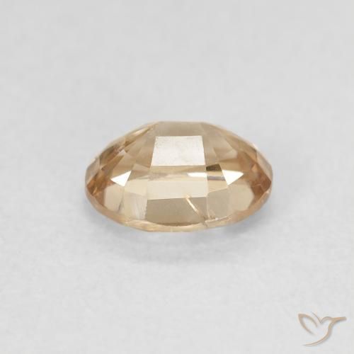 Zircon Gemstone in 6 x 4.8 mm Size for Sale, Zircon Stone in Gold Color