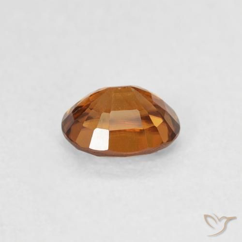 Zircon Gemstone in 5 x 4 mm (calibrated) Size for Sale, Zircon Stone in Deep Orange Color