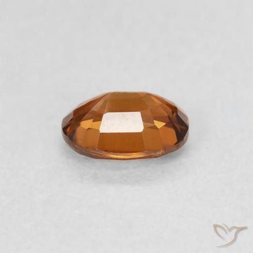Zircon Gemstone in 5.2 x 4 mm Size for Sale, Zircon Stone in Medium Dark-Orange Color