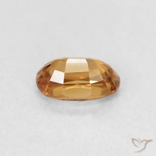 Zircon Gemstone in 6 x 4 mm (calibrated) Size for Sale, Zircon Stone in Rust Orange Color