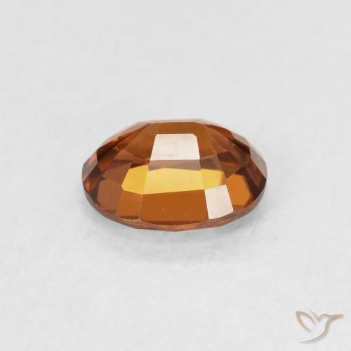 Zircon Gemstone in 5.9 x 4.8 mm Size for Sale, Zircon Stone in Reddish Orange Color