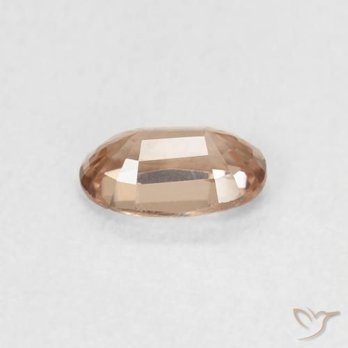 Zircon Gemstone in 6 x 4 mm (calibrated) Size for Sale, Zircon Stone in Light Orangish Pink Color