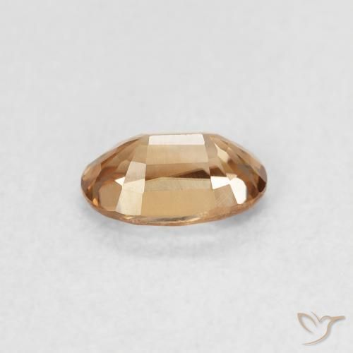 Zircon Gemstone in 6 x 4 mm (calibrated) Size for Sale, Zircon Stone in Medium Gold Color