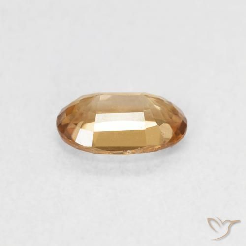 Zircon Gemstone in 6 x 4 mm (calibrated) Size for Sale, Zircon Stone in Orange-Golden Color