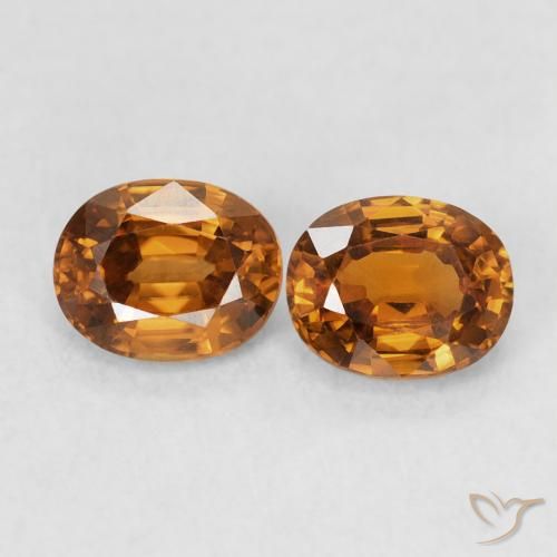 1.22ctw Natural Medium Orange Zircon, Oval, VVS