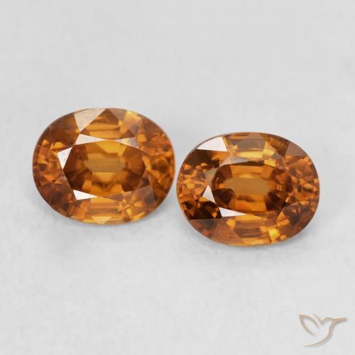 1.20ctw Natural Orange Brown Zircon, Oval, VVS