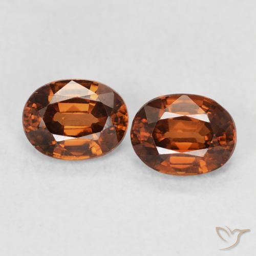 1.23ctw Natural Amber Orange Zircon, Oval, VVS