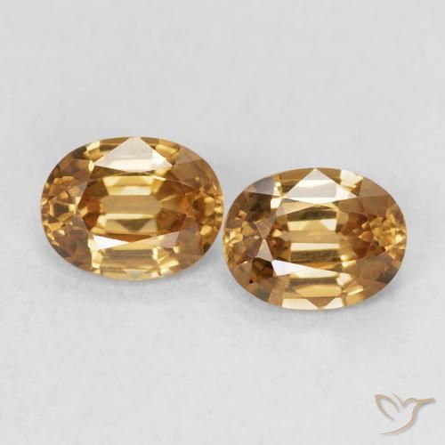 1.15ctw Natural Golden-Brown Zircon, Oval, VVS