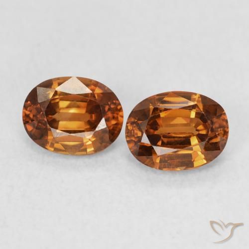 1.21ctw Natural Medium Orange Zircon, Oval, VVS