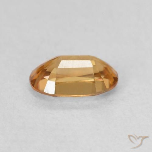 Zircon Gemstone in 5.9 x 3.8 mm Size for Sale, Zircon Stone in Medium Orange Color