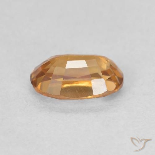 Zircon Gemstone in 5.2 x 4 mm Size for Sale, Zircon Stone in Orange Brown Color