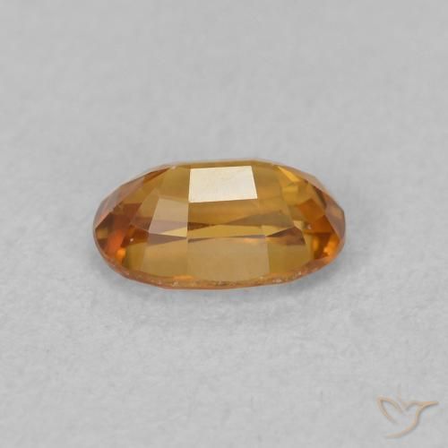 Zircon Gemstone in 6 x 4 mm (calibrated) Size for Sale, Zircon Stone in Orange Brown Color