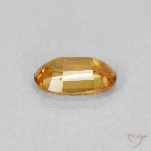 Zircon Gemstone in 6 x 4 mm (calibrated) Size for Sale, Zircon Stone in Deep Orange Color