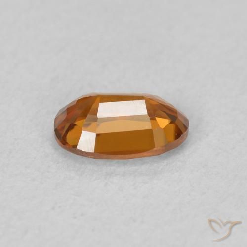 Zircon Gemstone in 6 x 4 mm (calibrated) Size for Sale, Zircon Stone in Medium Orange Color