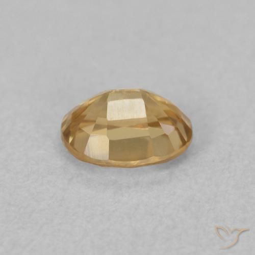 Zircon Gemstone in 5.2 x 4.1 mm Size for Sale, Zircon Stone in Golden Color