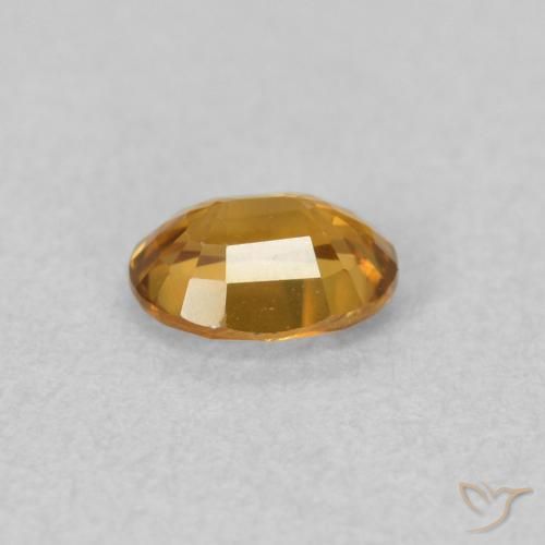 Zircon Gemstone in 5.2 x 4 mm Size for Sale, Zircon Stone in Medium Gold Color