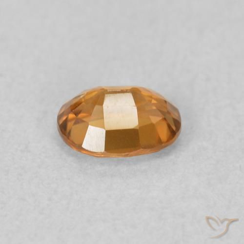 Zircon Gemstone in 5.2 x 4.2 mm Size for Sale, Zircon Stone in Orange Brown Color