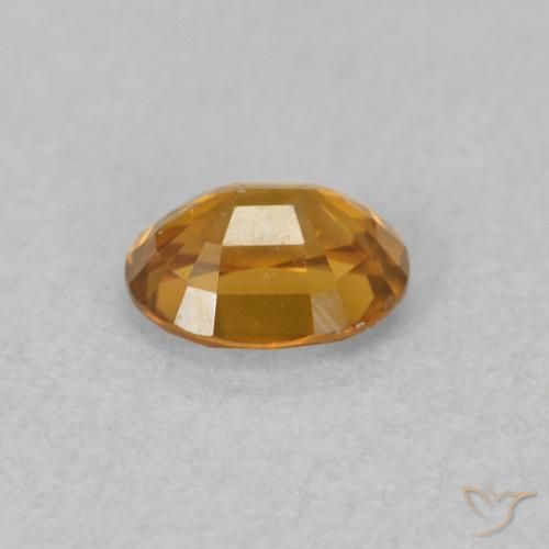 Zircon Gemstone in 5.2 x 4.1 mm Size for Sale, Zircon Stone in Rust Orange Color