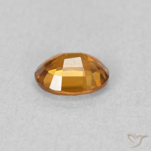 Zircon Gemstone in 5 x 4 mm (calibrated) Size for Sale, Zircon Stone in Orange Brown Color