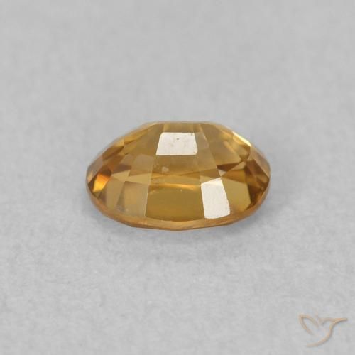 Zircon Gemstone in 5.2 x 4 mm Size for Sale, Zircon Stone in Golden-Brown Color