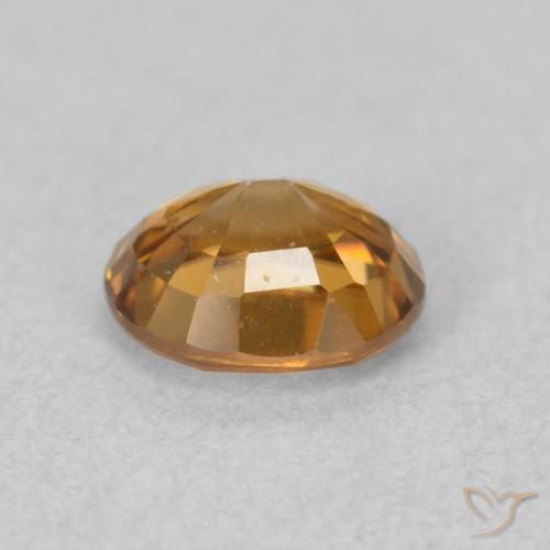 Zircon Gemstone in 5.9 x 5 mm Size for Sale, Zircon Stone in Golden-Brown Color