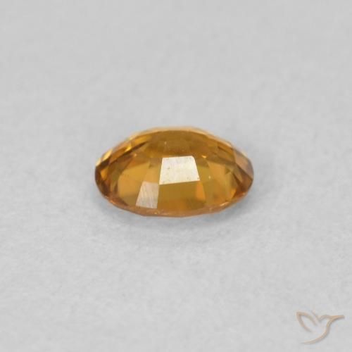Zircon Gemstone in 5.1 x 4.2 mm Size for Sale, Zircon Stone in Medium Orange Color