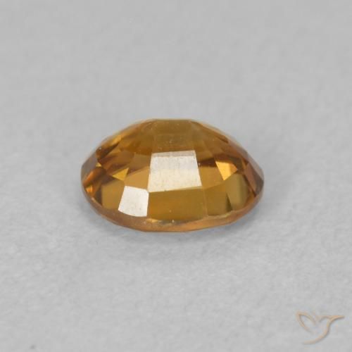 Zircon Gemstone in 5.9 x 4.8 mm Size for Sale, Zircon Stone in Medium Orange Color